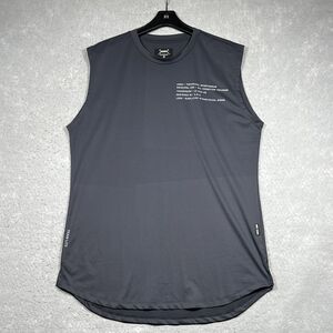 ASRV Train-Lite Tank Shirt Mens Size XL Gray Logo Athletic Gym Sleeveless